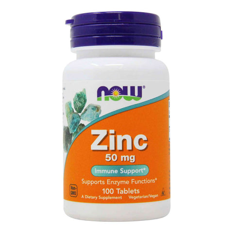 NOW ZINC 50 MG, 100 TABS