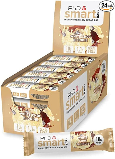 BOX - PHD Smart Bar  White Choc Blondie 24x32 G