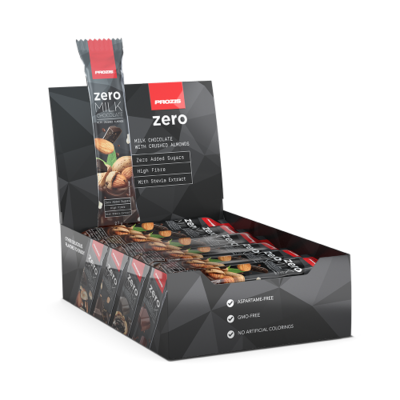 BOX -PROZIS Zero Milk Chocolate with Almonds 24 x27 g