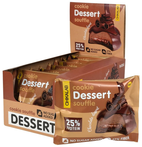 BOX- CHIKALAB Glazed cookie Dessert Chocolate Desseut 8 X 55 G