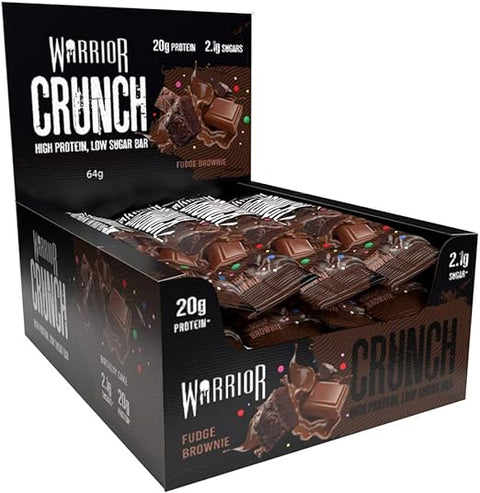 BOX - Warrior Crunch Bar  FUDGE BROWNIE12 X 64 G