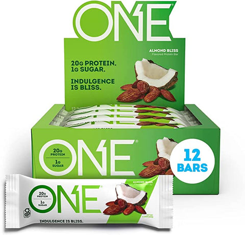 BOX - ONE Protein Bar Almond Bliss 12X60 G