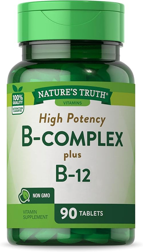 NATURES TRUTH B-COMPLEX+B-12 90TAB