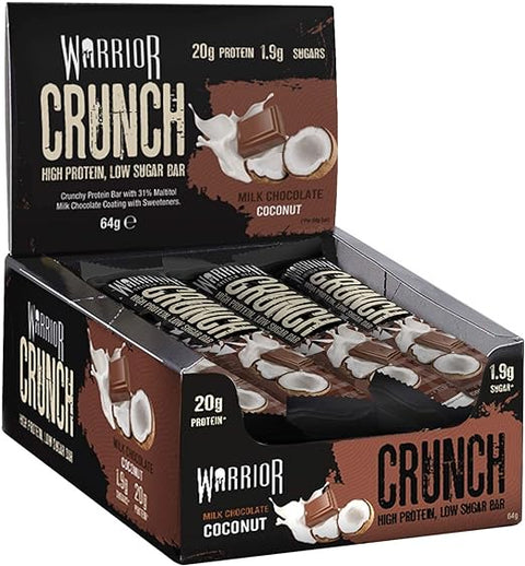 BOX -Warrior Crunch Bar Coconut 12X64 G