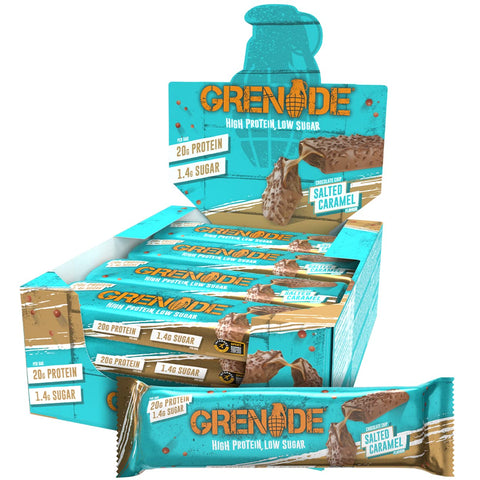 BOX -Grenade High Protein Salted Caramel 12X60G