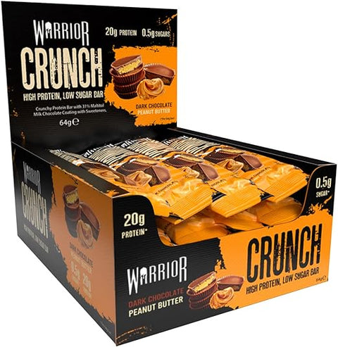 BOX - Warrior Crunch Bar Chocolate Peanut Putter 12X64 G