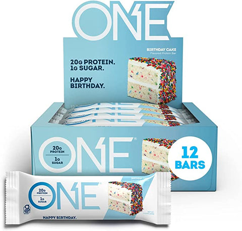 BOX - ONE Protein Bar Birthday cake 12X60 G