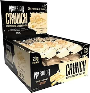 BOX - Warrior Crunch Bar White Chocolate 12x64 G