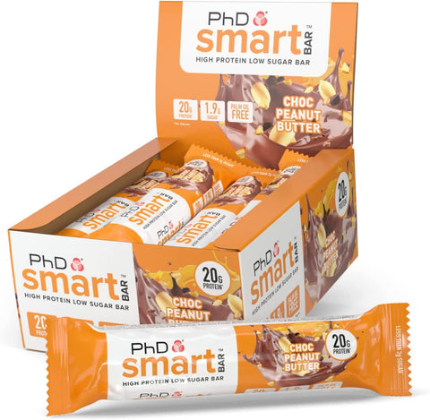 BOX - PHD Smart Bar Choc Peanut Butter 12X64 G