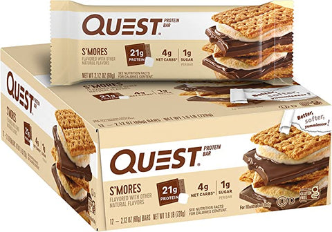 BOX -Quest Protein Bar S Mores 12x 60 G