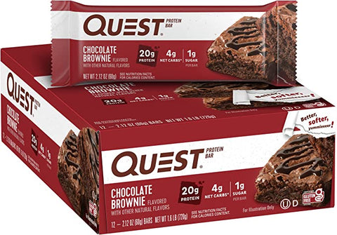 BOX -Quest Protein Bar Chocolate Brownies 12x60 G