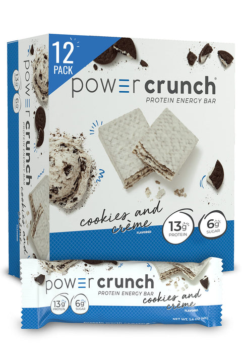 BOX - Power Crunch Cookies & Creme12X40G