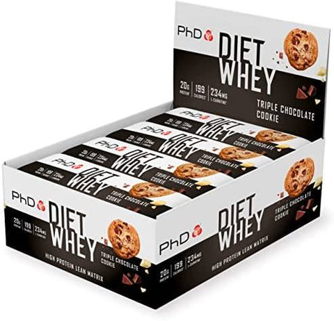 BOX -PHD Diet Whey  Triple Choc Cookie12x63G