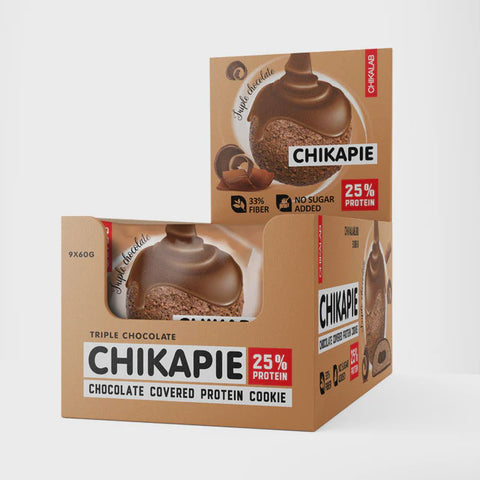 BOX -CHIKAPIE Cookie  Triple Chocolate 9x60 g