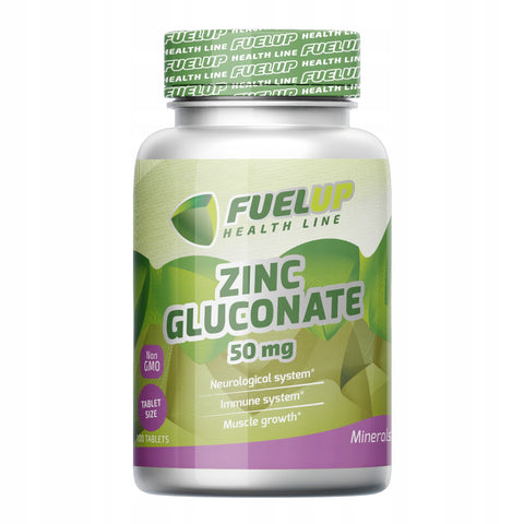 FUELUP ZINC GLUCONATE 50 MG, 100 TABS