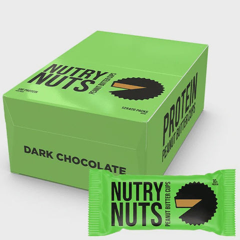 BOX -  Nutry Nuts Protein Cups  Peanut Butter 12 x 42 G