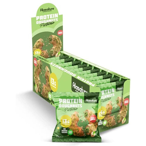 BOX - ALASATURE Protein Donuts Pistachio 8X75 G