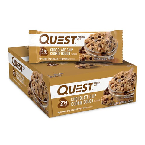 BOX -Quest Protein Bar Chocolate Chip Cookies Dough 12x60 G