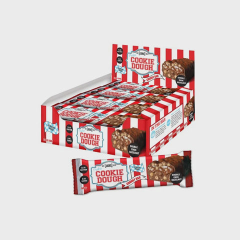 BOX- ADONIS Protein Cookie Dough Chunky Bar Double Choc Hazelnu 12x55 g