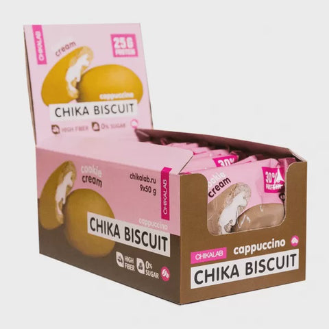 BOX -CHIKA BISCUIT  Cookie Cappuccino Biscuit 9x50g