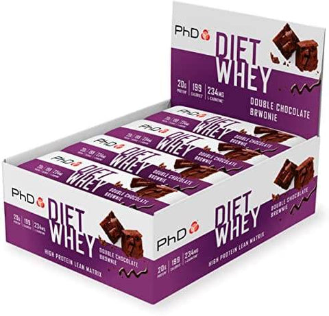 BOX -PHD Diet Whey Double Choc Brownie 12x63G