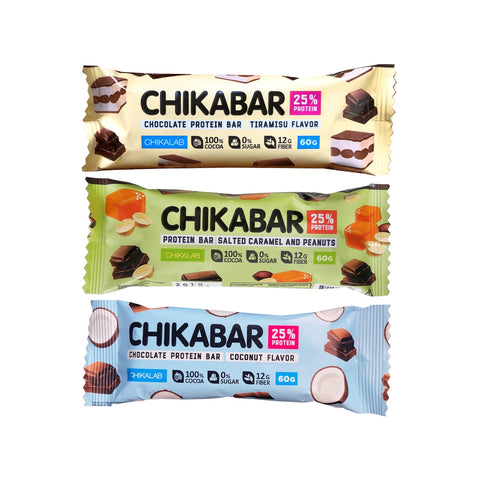 CHIKABAR Chocolate Protein Bar 60 g