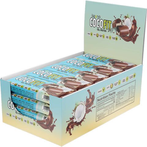 BOX -LAPERVA 18%PROTEIN COCOFIT BAR 18X33.4G