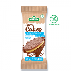 Kupiec corn cakes c56g milk chocolate