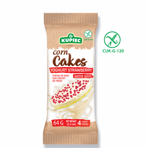 Kupiec corn cakes 64 g yoghurt strawberry