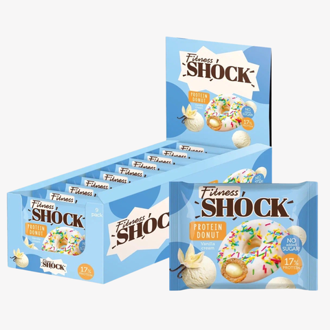 BOX - Fitnes Shock Protein Donut Vanilla Cream 9 X7 0 G