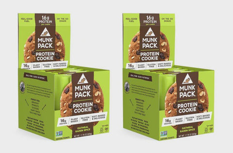 BOX -Munk Pack Protein Cookie Raisin Spice 6*84g