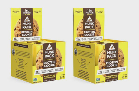 BOX -Munk Pack Protein Cookie Peanut Butter Chocolate Chip  6x84 g