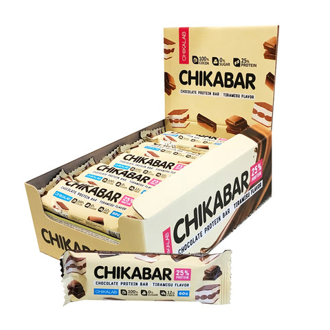 BOX -CHIKABAR Protein Bar TIRAMISU 20x60 g