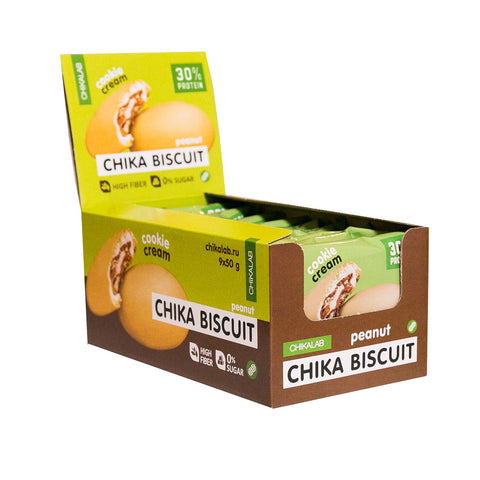 BOX -CHIKA BISCUIT  Cookie Peanut Biscuit 9x50g