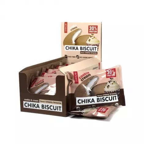 BOX -CHIKA BISCUIT  Cookie Creamy Brownie 9x50g