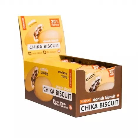 BOX -CHIKA BISCUIT  Cookie With  Danish Biscuit 9x50g