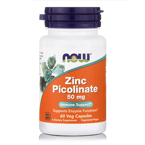 Now Zinc Picolinate, 50 mg, 60 capsules